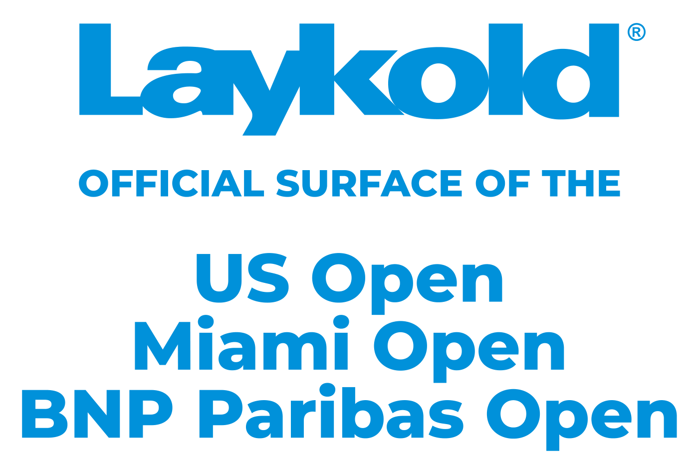 Laykold 為 US Open、Miami Open、BNP Paribas Open 官方指定球場表面